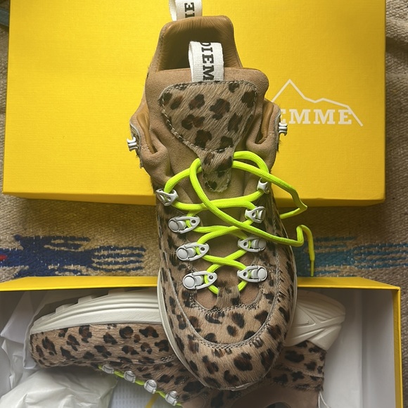 Rare Diemme Different Animal chunky Leopard Print sneaker - Picture 3 of 5